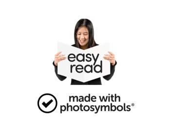 a photo of a woman holding up the words easy read