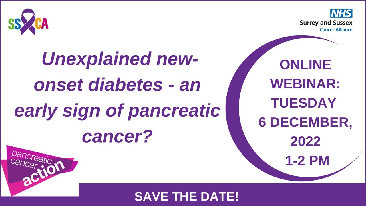 Save the date of 6 December for an online pancreatic cancer early diagnosis webinar for 