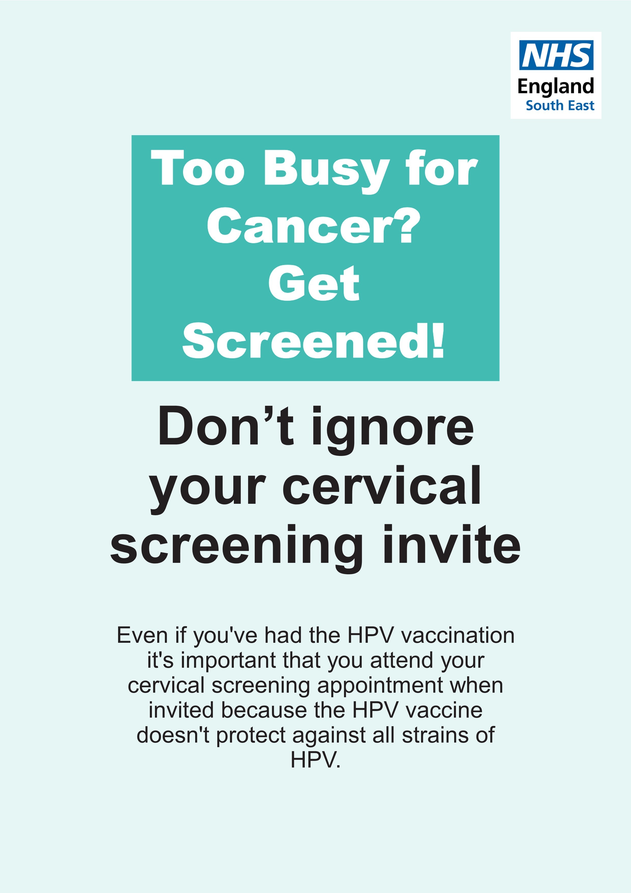 Cervical Screening Awareness Poster Don't Ignore Portrait.jpg
