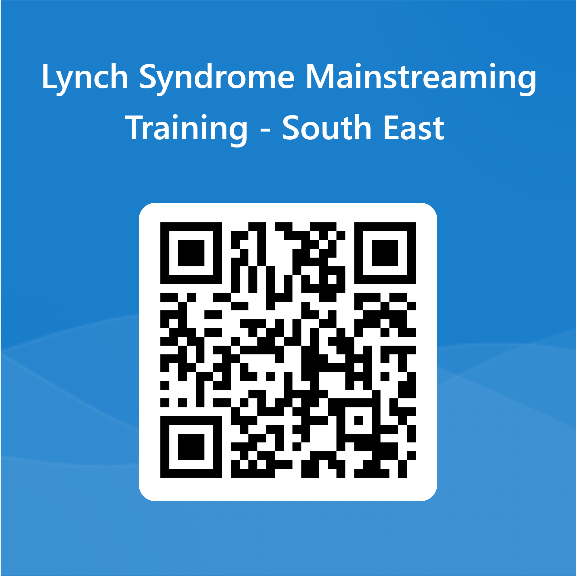 QRCode for Lynch Syndrome Mainstreaming Training - South East .png